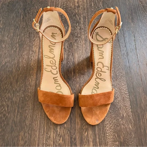 Sam Edelman Yaro Suede Block Heeled Sandals - Picture 4 of 10